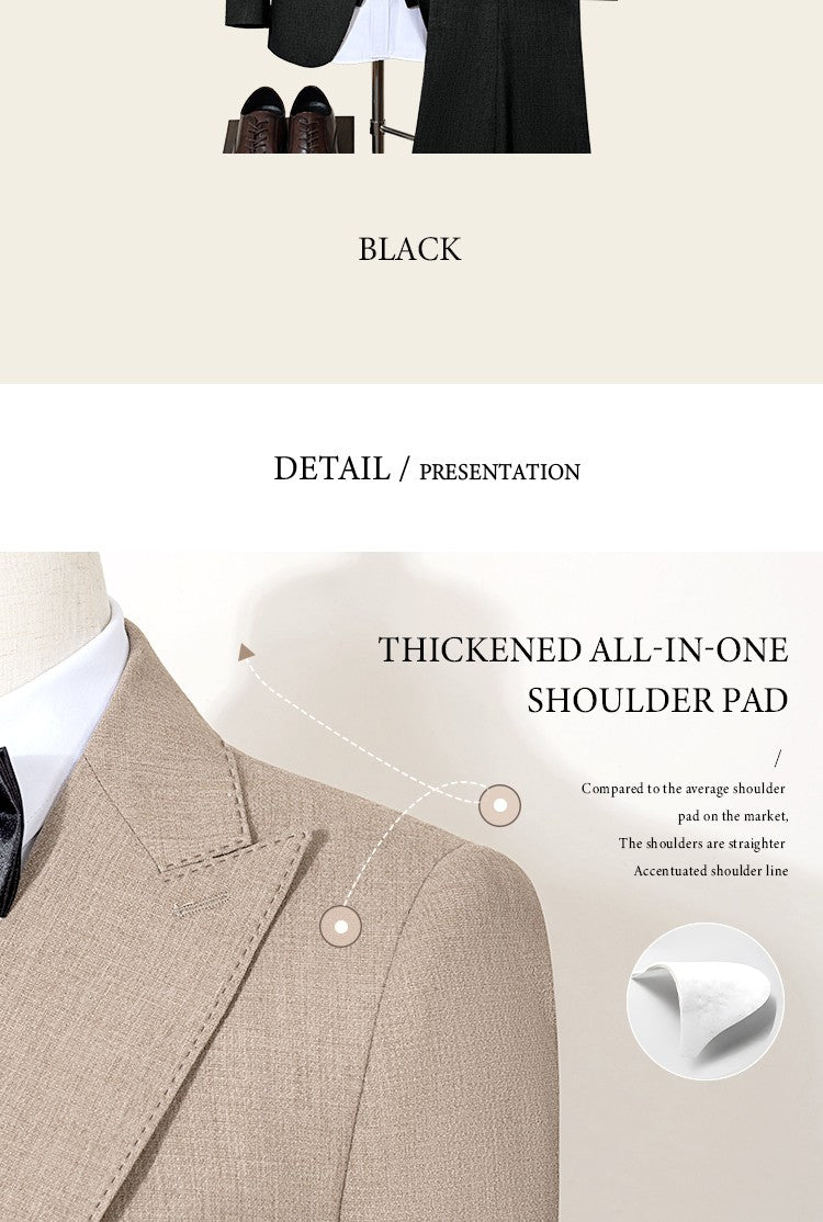 ST Cassy new 2 buttons on suit modern design mens office wear blazer coustime homme luxe Bead edge craftsmanship