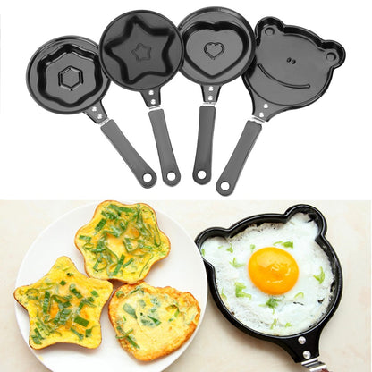 Panela Antiaderente Para Fritar Panquecas, Ovos, Omeletes, Para Café da Manhã, Utensílios de Cozinha Mini