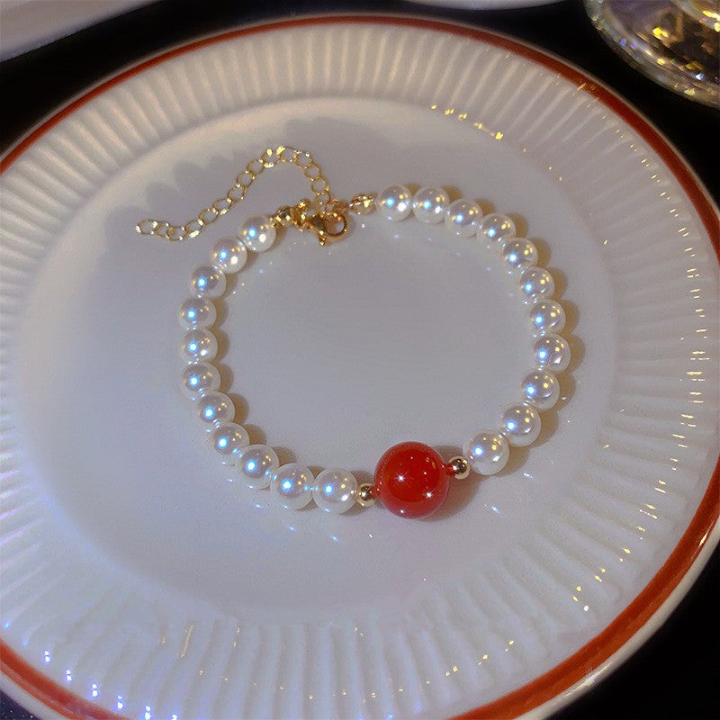 Pulseira de Tulipa de Opala Requintada com Zircônia para Mulheres Acessório Diário Personalizado da Moda Joias para Festas Presentes de Aniversário