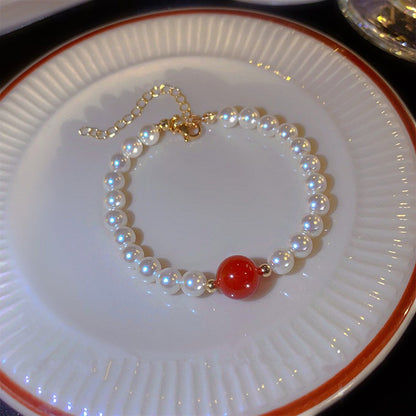 Pulseira de Tulipa de Opala Requintada com Zircônia para Mulheres Acessório Diário Personalizado da Moda Joias para Festas Presentes de Aniversário