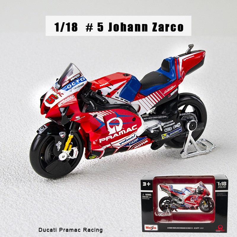 Maisto 1:18 NOVA Ducati Lenovo Team 2023 #1 Bagnaia Campeão Moto GP Corrida motocicleta de liga fundida Modelo de coleção de presente de brinquedo