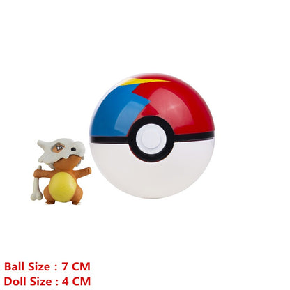 Pokémon Pokeball Com Desenhos Animados Filme Anime Figura Pikachu Charmander Eevee Squirtle Vulpix Qualidade Pet Action Model Brinquedos Presentes