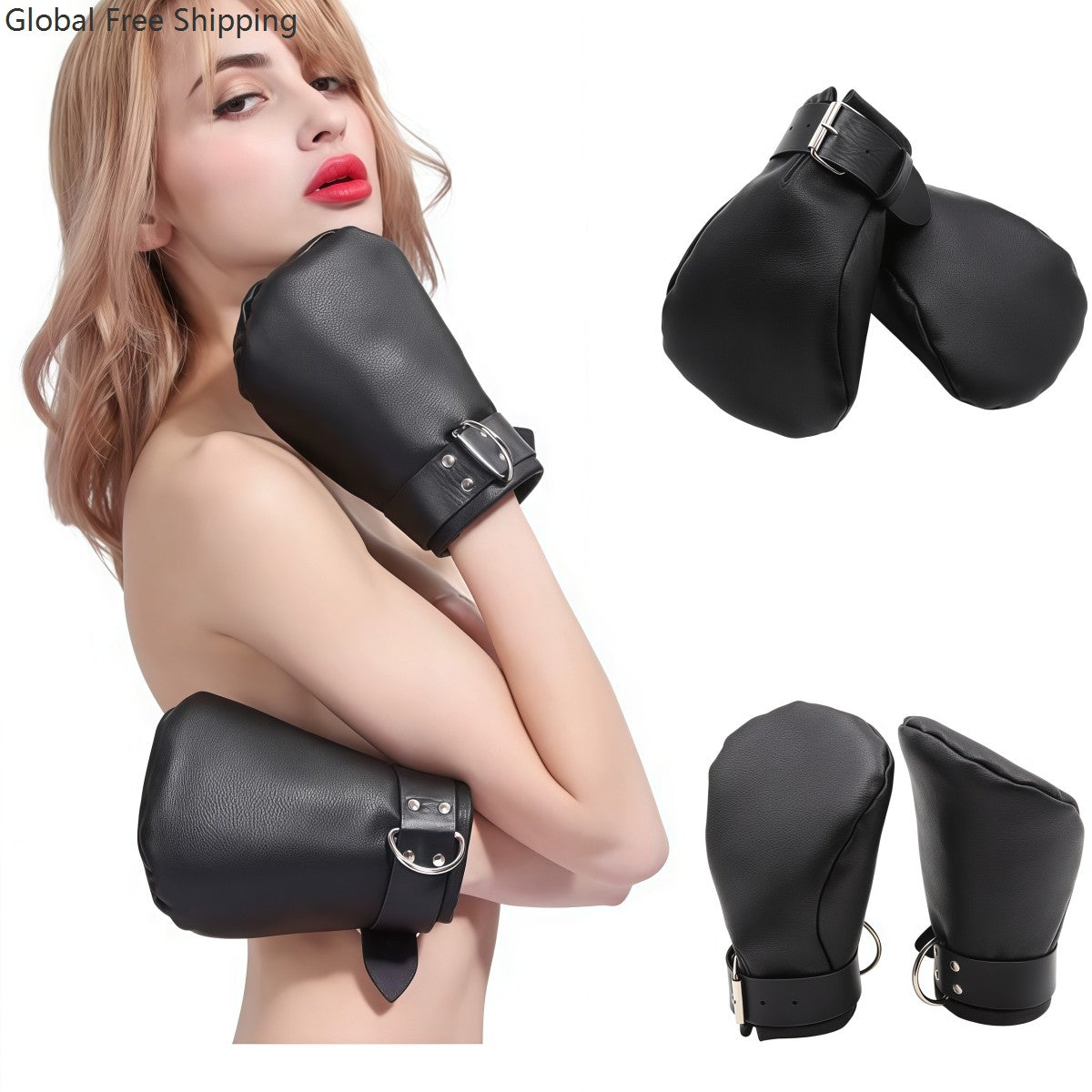 Black Boxing Dog Paw Gloves Stage Masquerade Props Cosplay Gloves Funny Festival Costume Party Halloween Party Performance Props