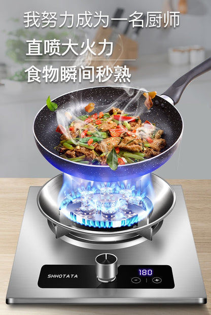 Cozinhas Planejadas Fogões Fogão a Gás Único Fogão de Aço Inoxidável Fogo Forte Fogões de Mesa Cozinha para Uso Doméstico