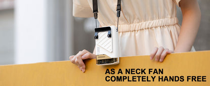 Portable Waist Fan with Belt Clip Light Mute Five Hole New Neck Hanging Fan Suitable for Outdoor Travel of Office Desk