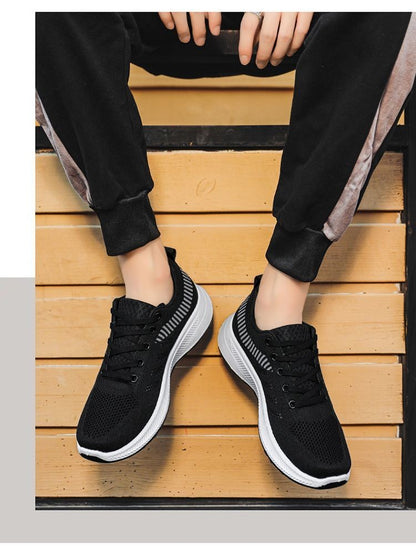 Men's casual shoes, 2025 trendy and fashionable sports shoes, breathable running shoes, outdoor walking training tennis shoes