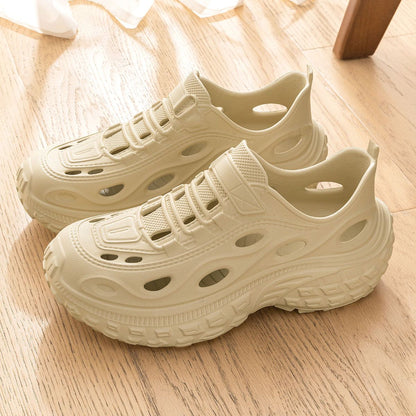 Men's Summer Clogs, Beach Shoes, Non-Slip, Anti-Odor, Baotou Women's Sports and Leisure Driving Sandals, Men's Outdoor River Tracing Shoes, Men's