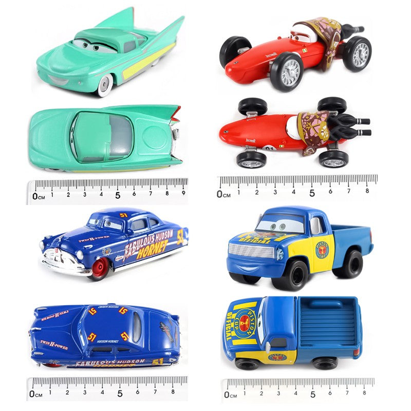 Carros 2 Disney Pixar Carros 3 Fabulous Hudson Hornet Sally Mate Relâmpago McQueen Carrinhos de Liga Metálica Fundida Modelo Presente para Crianças Brinquedo para Meninos
