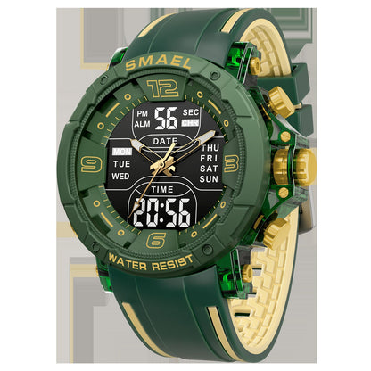 SMAEL Brand 8140 Waterproof Dropshipping Watch Alarm Clock night light Young Fashion business Quartz Sport Wristwatches