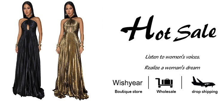 Wishyear Women's Sexy Ruched Patchwork Bodycon Dress Halter Sleeveless Backless for Autumn Birthday Party Evening Christmas Prom