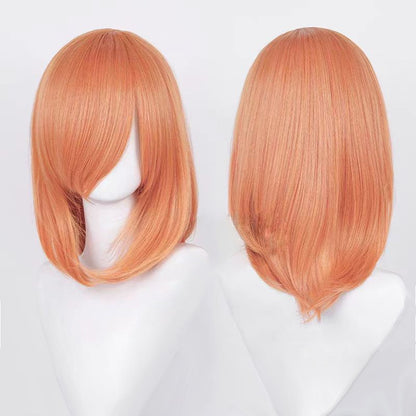 Perucas de Cosplay Multicoloridas 40cm Curtas Retas Masculinas Perucas Sintéticas Resistentes ao Calor para Cosplay de Anime e Festas de Halloween