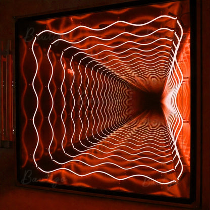 Custom Infinity Mirror Light Up Letter Art Lighting Infinity Mirror Light Customizable for Wall Decor Led Lights Business Sign