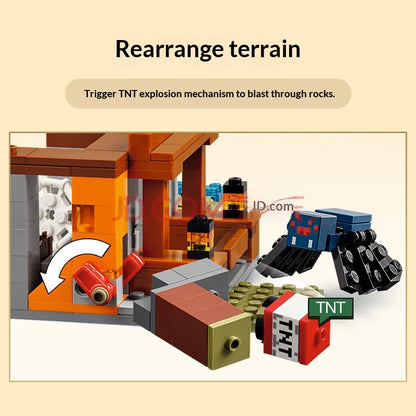 LEGO Blocos de Montar My World Série 21269 A Aventura da Mina do Tatu Blocos de Montar de Quebra-Cabeça para Crianças Brinquedo de Presente