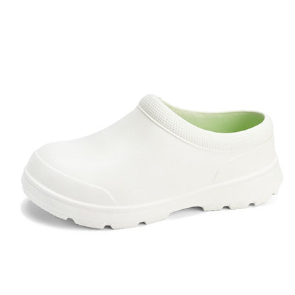 Chef shoes four seasons soft sole anti-slip oil-proof waterproof kitchen work shoes men's sandals garden shoes outdoor slippers