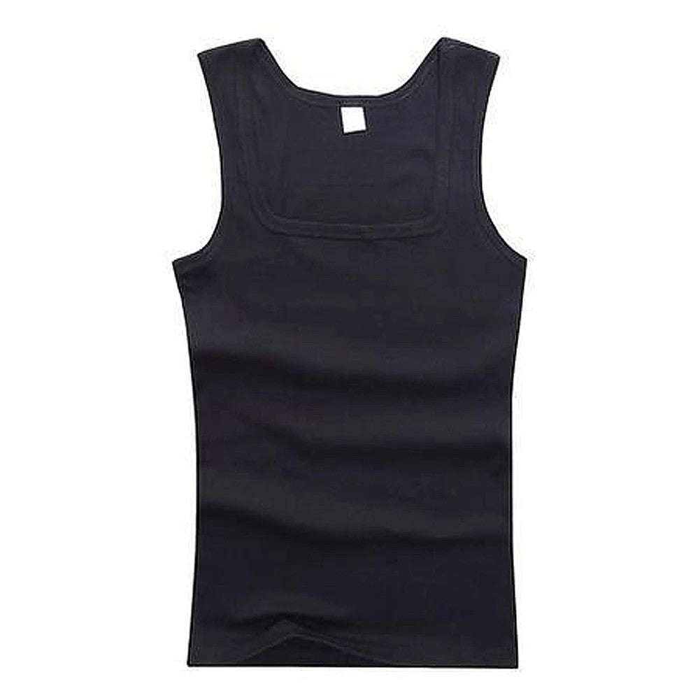 Men Muscle Vests Cotton Underwear Sleeveless Tank Top Solid Muscle Vest Undershirts O-neck Gymclothing Bodybuilding Tank Tops