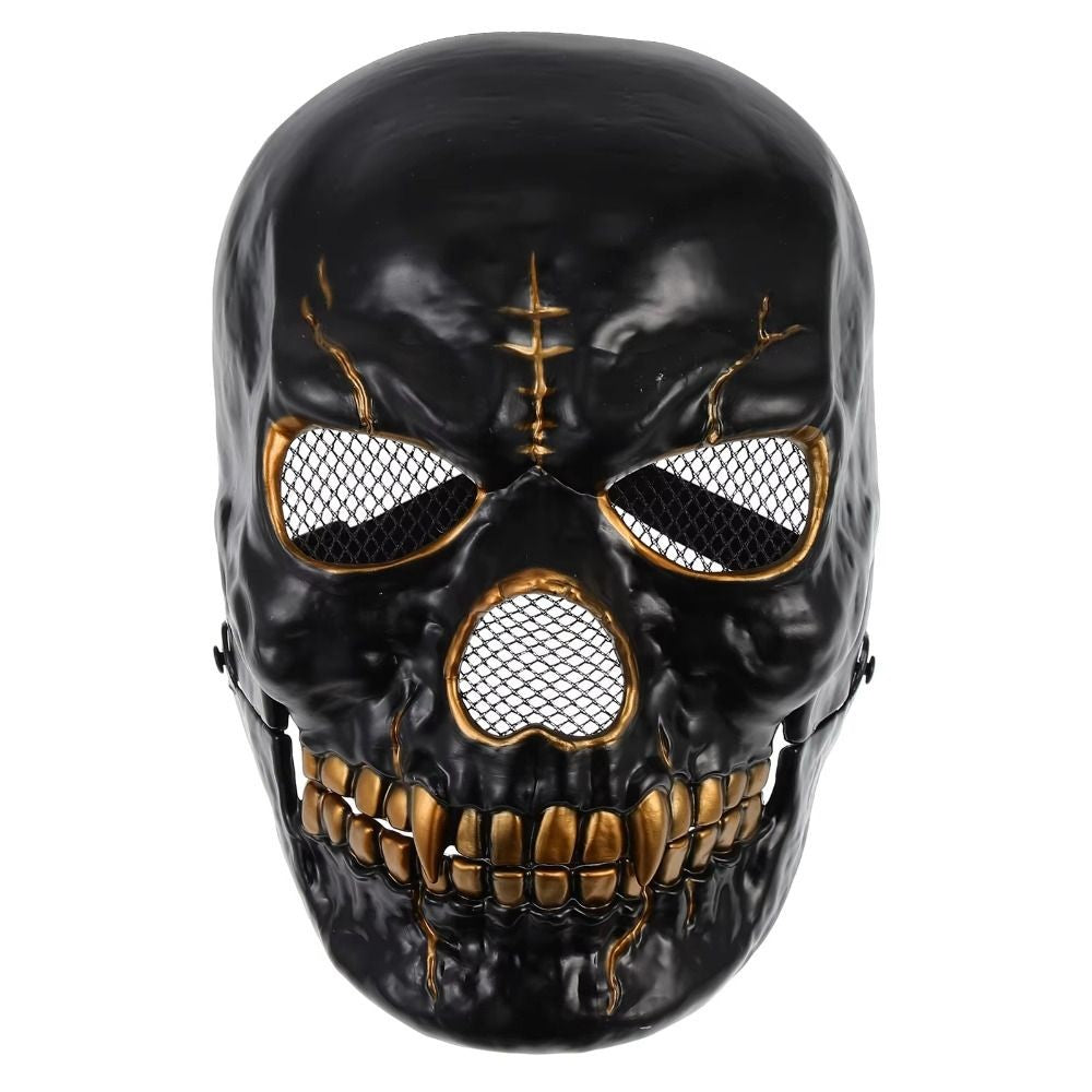 Bloody Effect Moving Mouth Skull Mask Realistic Full Face Halloween Skull Masks Funny Spooky Scary Skull Headgear for Women Men