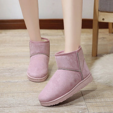 Fashion Winter Brown Short Boots New Platform Shoes Push Size Ankle Boots for Women Waterproof and Warm Snow Boots