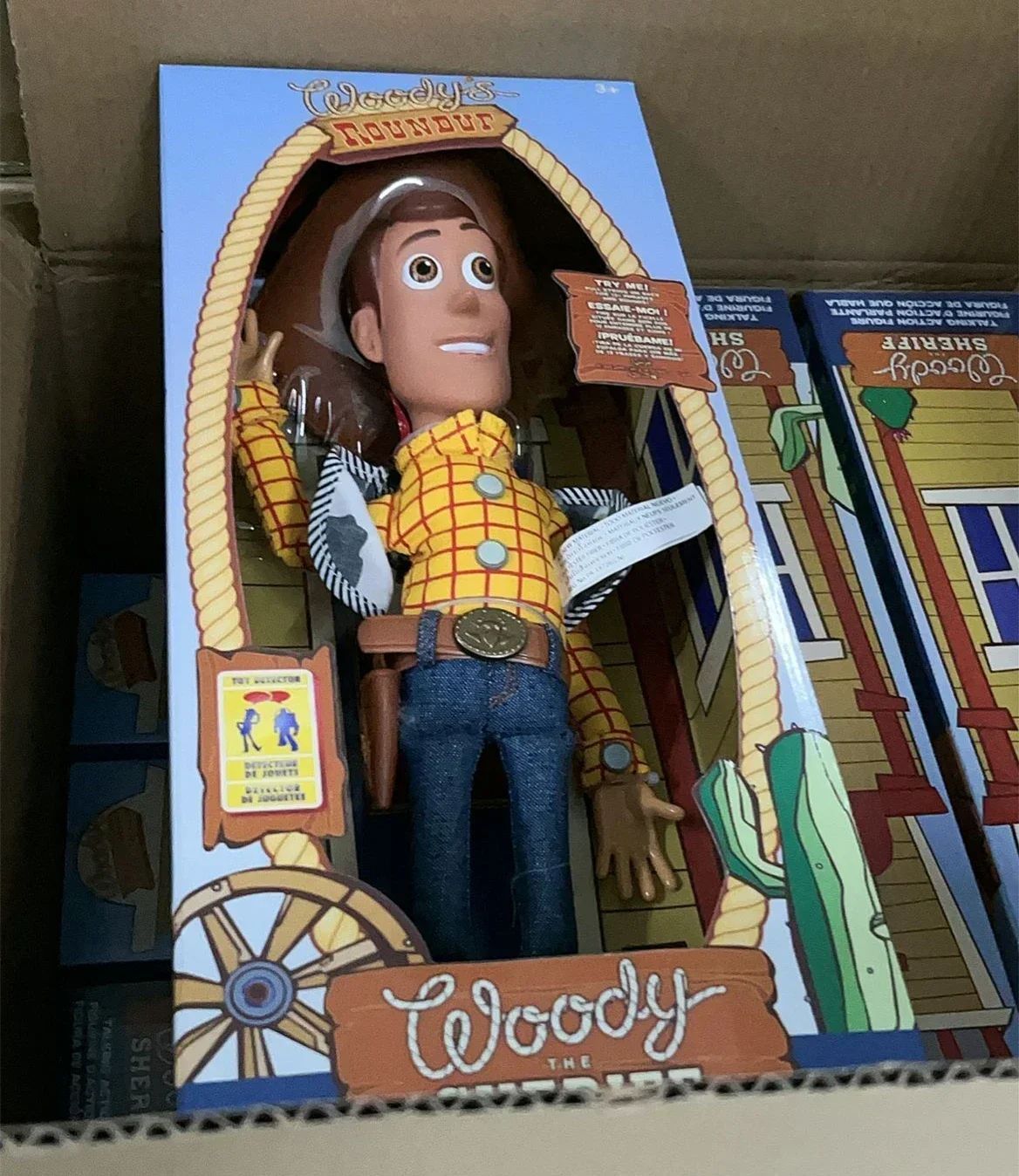 Disney Novo Original 40cm Falando Woody Buzz Figuras de Ação Modelo Toy Story 4 Anime Figuras Decoração Coleção Presente de Natal