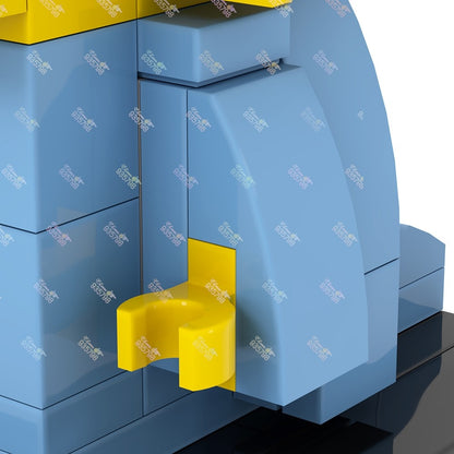 MOC Animação Série Bonecos para Montar Brickheadzed Marge Bart Maggie Homer Brinquedo DIY Modelo de Personagem Montar Tijolo Presente Infantil