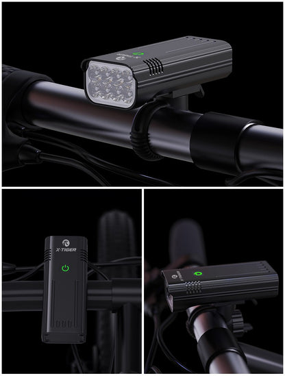 X-Tiger Bike Light Headlight Bicycle Lamp With Power Bank Rechargeable LED 5200mAh MTB Bicycle Light Flashlight Bike Accessories