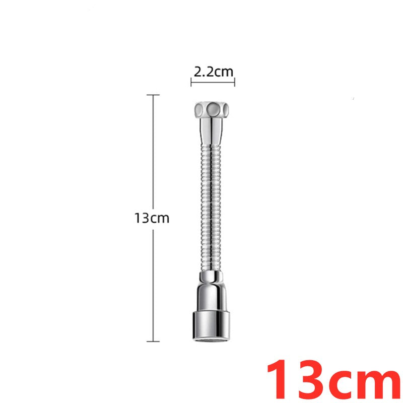 Extensor Universal de Torneira de Aço Inoxidável com Aerador de Bico Anti-respingo e Mangueira de Extensão para Pia de Cozinha