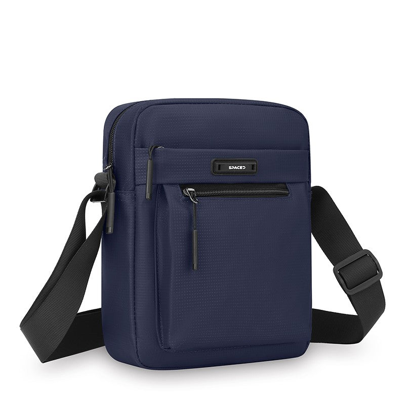 Men's Multifunctional Shoulder Bag Water-Resistant Briefcase Durable Oxford Cloth Business Tote with Multiple Compartments