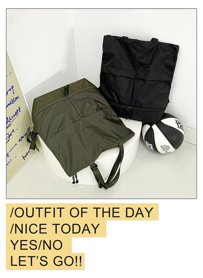 Mochila Feminina e Masculina Grande Capacidade Unissex Mochilas Nylon Impermeável Bolsa Esportiva Bolsas Escolares Tendência Portátil Lazer Viagem Bolsa de Mão