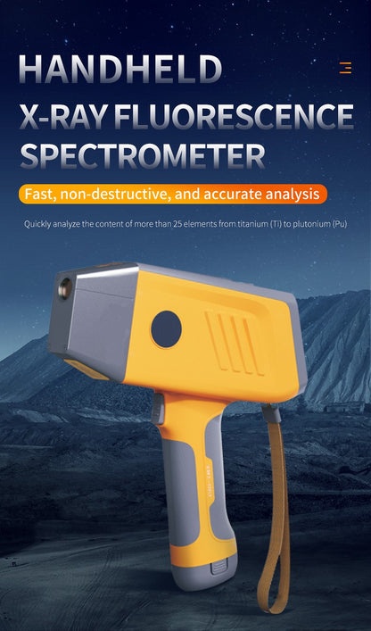 Espectrômetro de fluorescência de raios X (XRF) portátil manual, analisador mental XRF, analisador de ouro por raios X