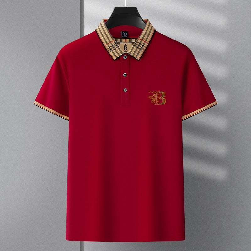 2025 new luxury men's short sleeved summer high-quality designer boutique brand embroidered polo shirt business casual T-shirt