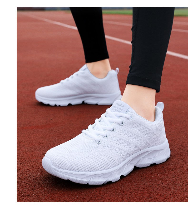 Novos Tênis Femininos Casuais Sapatos da Moda Respiráveis para Caminhada em Malha Sapatos Baixos Femininos 2024 Tenis Feminino Branco Sapatos esportivos femininos