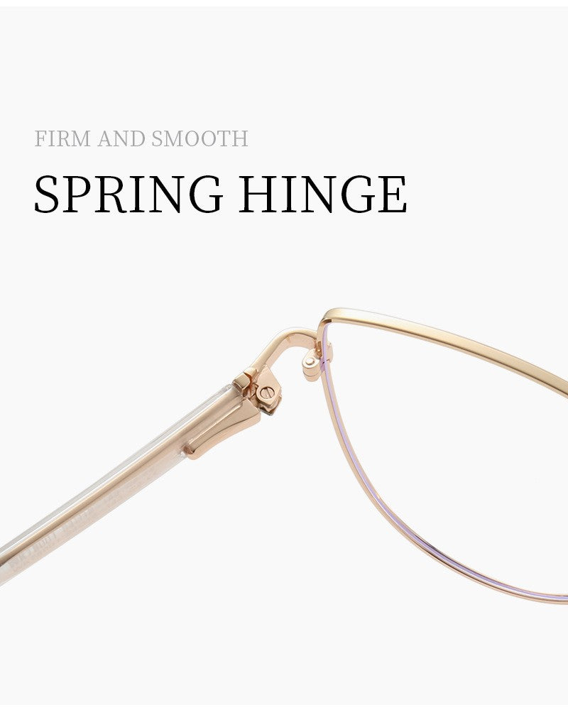 VICKY New Personalized Simple Cat's Eye Fashion Design Women's Anti-Blue Light Reading Glasses Customizable Prescription 78001