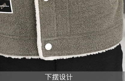 2023 Winter Men's Woolen Jacket Plus Velvet Padded Warm Trench Coat Fashion Casual Business Streetwear Overcoat Men Clothing