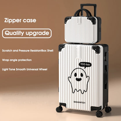 2025 New Suitcase ABS Durable Large Capacity Suitcase 20/22/24/26/28-inch Men's Carry-on Roller Suitcase Travel Check-in Case