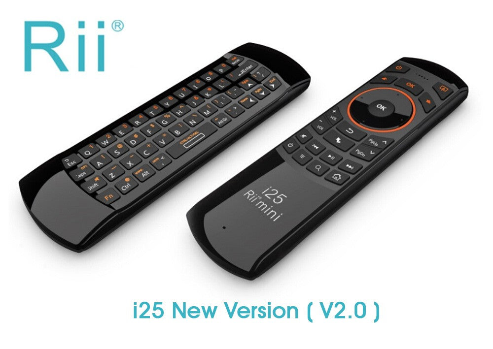 Rii i25 2.4G Mini Wirless Air Mouse Keyboard With IR Remote Control PC Teclado For Tablet Smart Android TV Box
