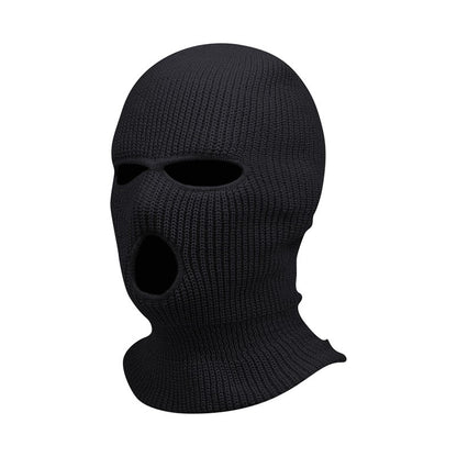 New Full Face Cover Ski Mask Hat 3 Holes Balaclava Army Tactical CS Windproof Knit Beanies Bonnet Winter Warm Unisex Caps