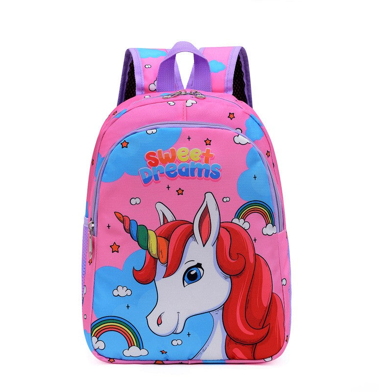 Bolsa Escolar Unicórnio de Desenho Animado para Meninos Meninas, Mochila Escolar de Grande Capacidade, Mochila de Jardim de Infância e Ensino Fundamental, Bolsa Infantil Kawaii