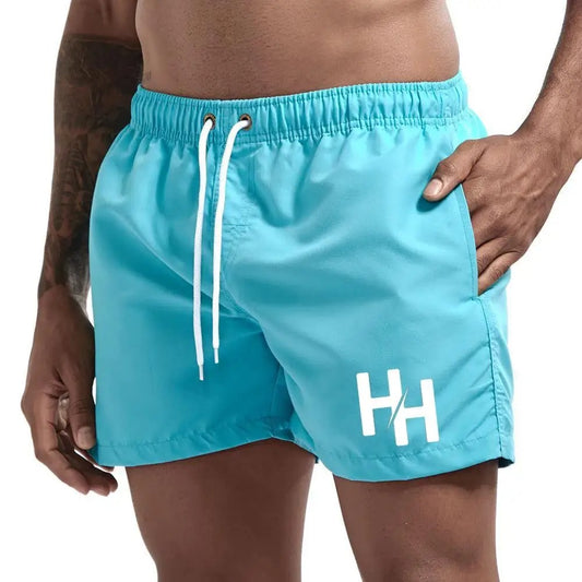 Men's Shorts Swimsuit Men's Shorts Swimming Briefs Casual Beach Shorts Surf Drawstring Boxers Summer S-4XL