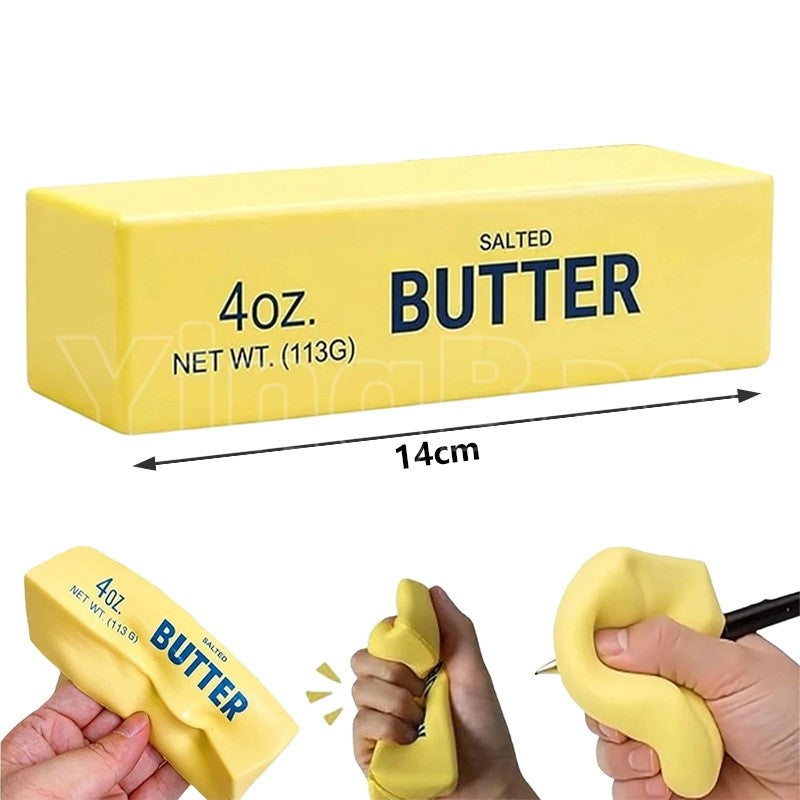 1~4Pcs Soft Squishy Butter Stick Fidget Toy Stress Relief Slow Rising Squeeze Toy for Anxiety Relief Decompression Party Gifts