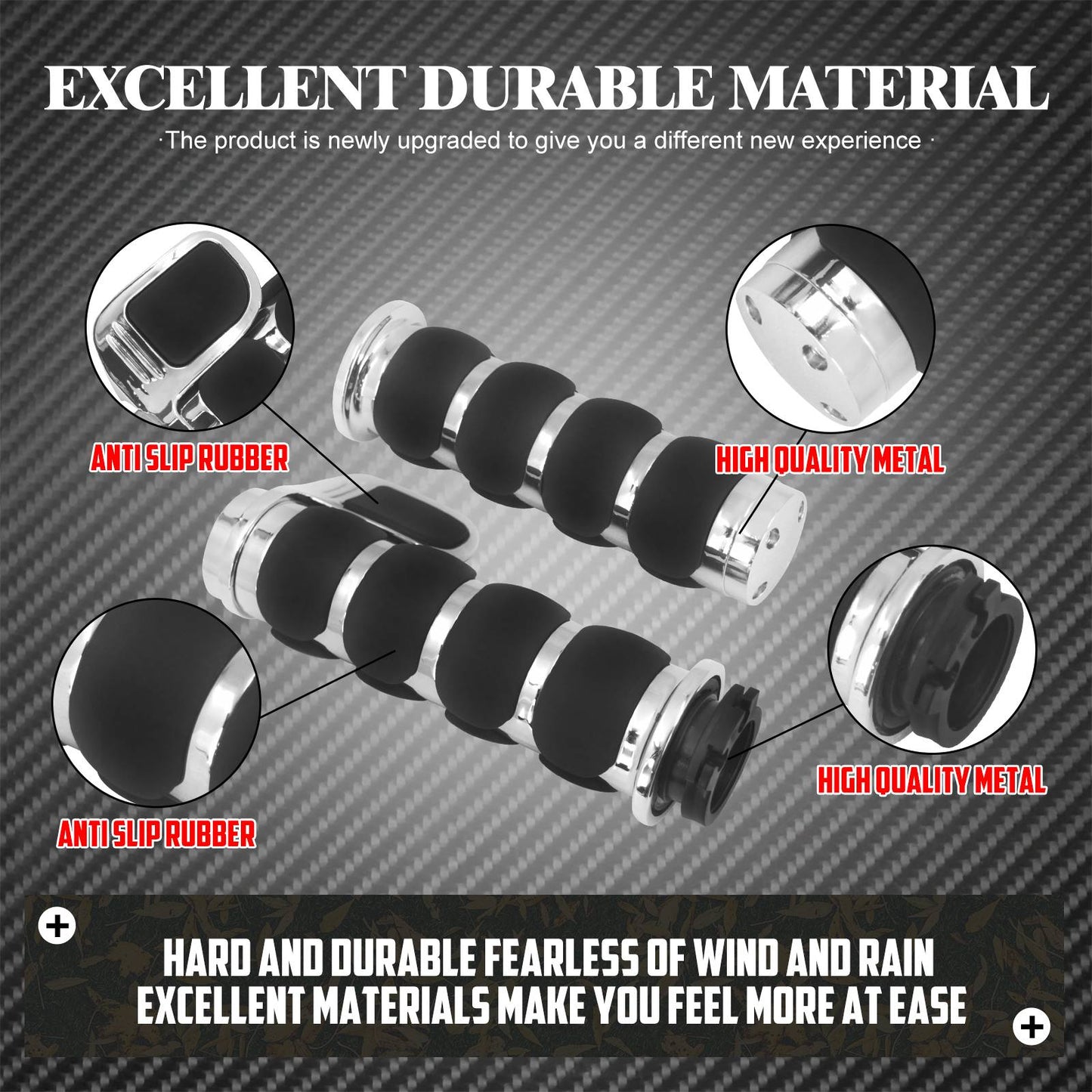 1" Motorcycle Hand Grips 25mm Handlebar Handle Bar For Harley Touring FLHR Softail Fat Boy Sportster XL 883 1200 Dyna For Honda