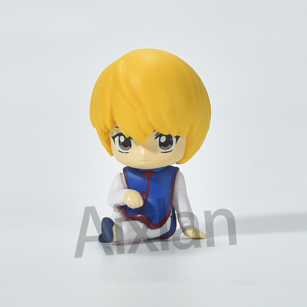 Aixlan GON FREECSS Boneco 4 PEÇAS SET Q Versão HUNTER X HUNTER Boneco de Ação PVC Presente de Natal Amine Estatueta Colecionável