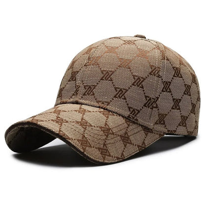 Four Seasons New Sunscreen Three-Line Sewn Baseball Cap Men's And Women's Casual Cap Net Red Distressed 1841 Hat