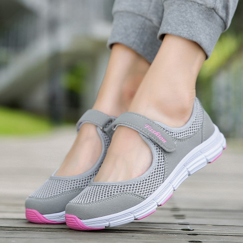 Sapatos Femininos Respiráveis Vulcanizados Brancos Tênis Feminino Moda Malha Respirável Sapatos Casuais de Caminhada Sapatos de Trabalho Feminino
