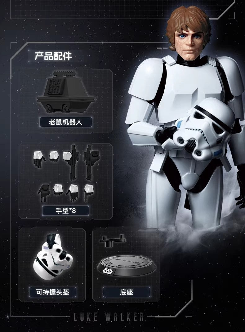 Novas Figuras de Anime Blokees Star Wars Beyond Edition Bonecos Colecionáveis Luke Skywalker com Articulação Presente de Aniversário Personalizado