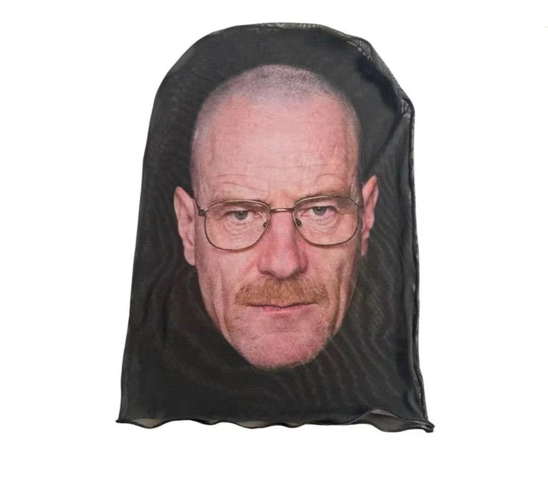 New 3D Printed Kanye Mask  Elastic Mesh Full Face Mask For Men Women Cosplay Headwear Novelty Supplies Party Cosplay Masked hat