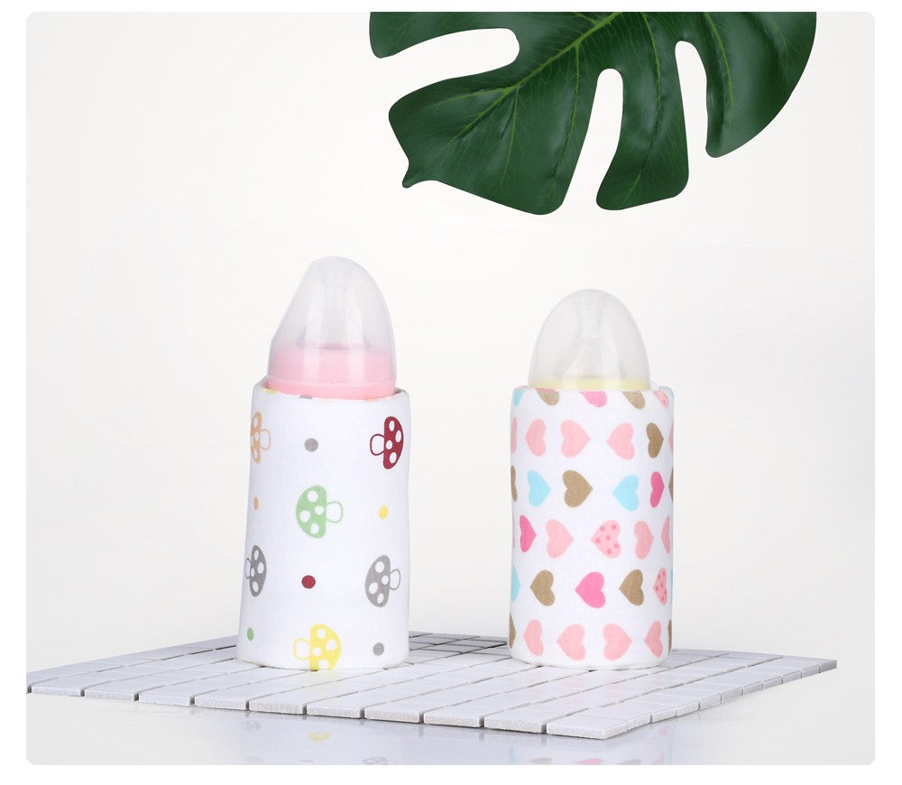 USB Baby Bottle Warmer Portable Travel Infant Baby Feeding Bottle Warmer Heater Thermostat Heated Cover Milk Bottle Heater Bags