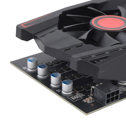 Gaming Graphics Card PCIE 2.0 16X Slot Double Fan HD Multimedia Interface Graphics Card Low Noise DVI VGA Interface for Work