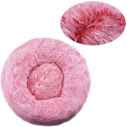 Cama Redonda para Cães, Cama Quente de Inverno para Gatos, Cesto de Pelúcia para Cães, Cama Lavável para Pequenos, Médios e Grandes Cães, Sofá para Gatos