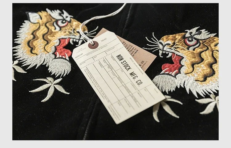 Non Stock Suka Reversible Souvenir Jacket Embroidered Sukajan Baseball Outerwear