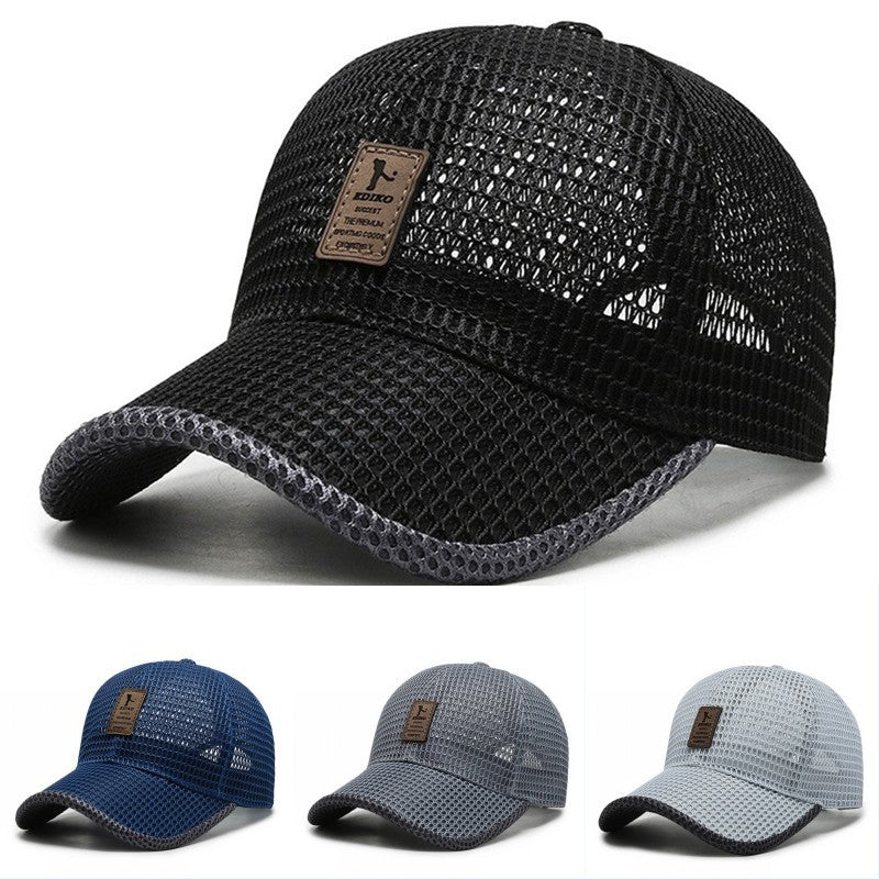 Men Women Outdoor Summer Full Mesh Net Cool Breathable Quick Drying  Sunhat Baseball Cap Anti-UV Tennis Golf Sport Trucker Hats