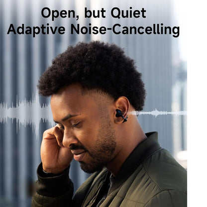 Open-Ear True Wireless Earbuds BT 5.4 OWS Earphone with 72H Play Time Long-Battery Life IP56 Waterproof Headphone for Sport Work